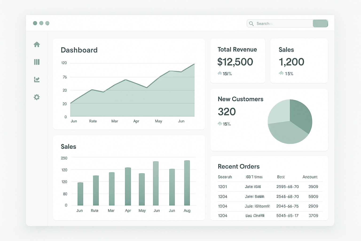 Data points on top of landscape